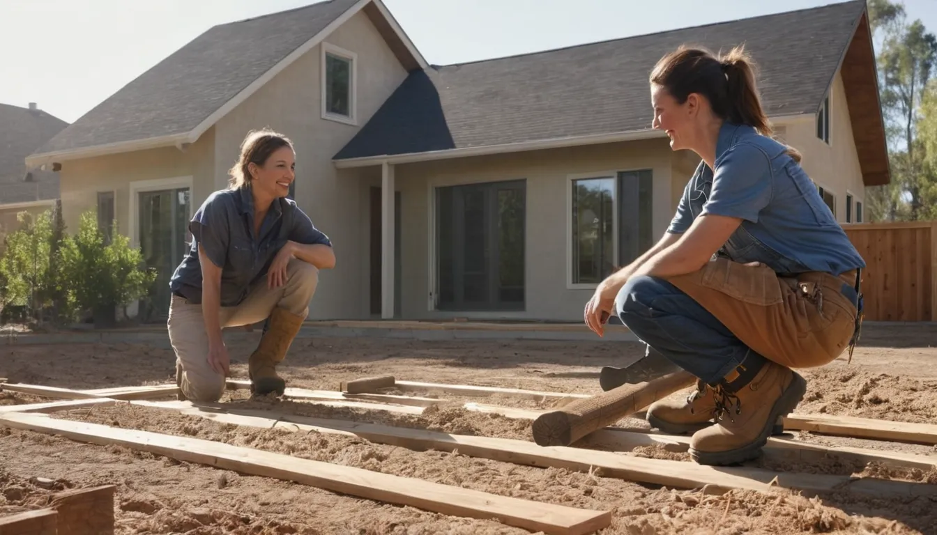 A homeowner reviewing patio plans with a local provider in the Menifee area